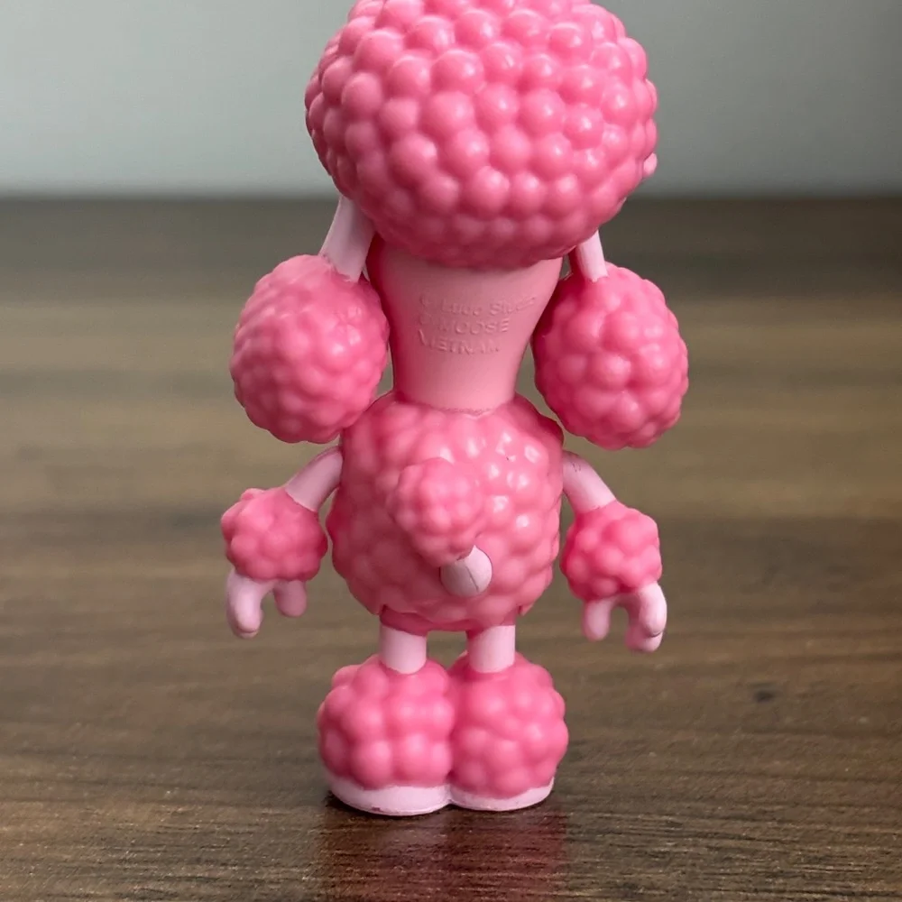 BLUEY Friends COCO Pink Poodle Poseable Dog Replacement Figure Toy Mates Cake
